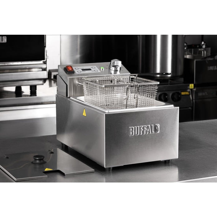 Buffalo Single Electric Fryer with Timer 5Ltr Buffalo