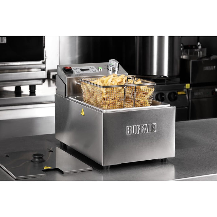 Buffalo Single Electric Fryer with Timer 5Ltr Buffalo