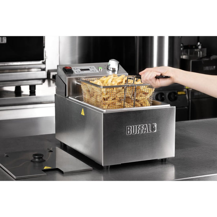 Buffalo Single Electric Fryer with Timer 5Ltr Buffalo