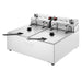 Buffalo  Double Electric Fryer with Timer 2x5Ltr Buffalo