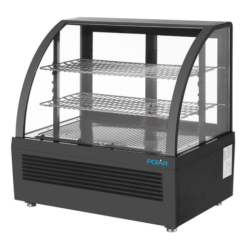 Polar C-Series Countertop Display Fridge Black 100Ltr Polar