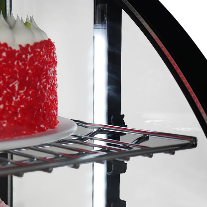 Polar C-Series Countertop Display Fridge Black 100Ltr Polar