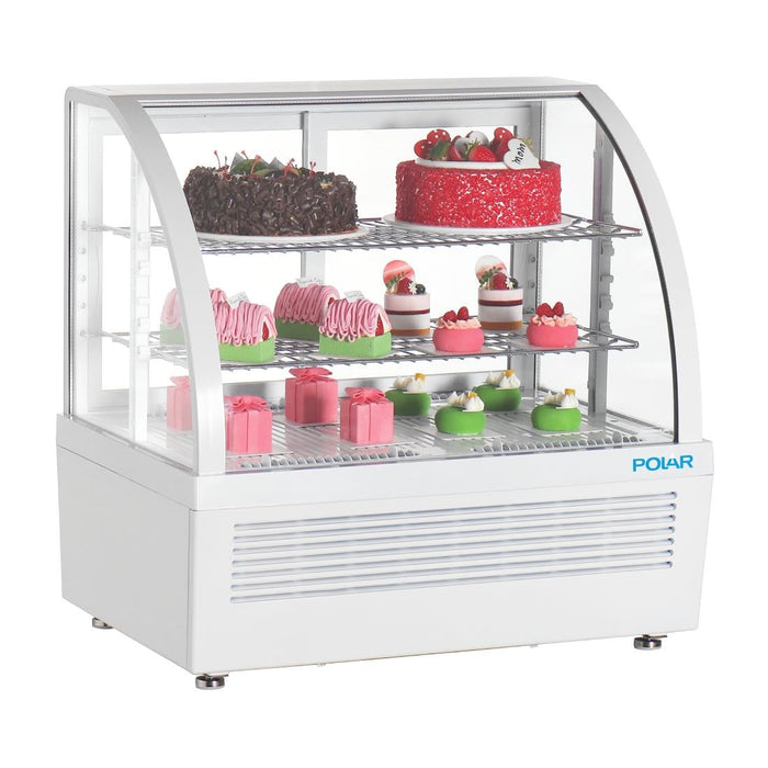 Polar C-Series Countertop Display Fridge White 100Ltr Polar