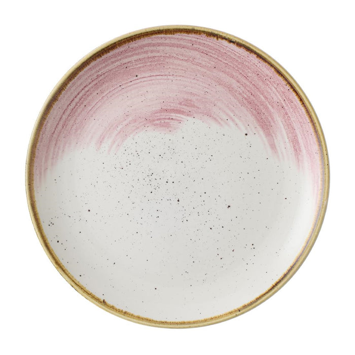 Stonecast Accents Petal Pink Evolve Coupe Plate 8.67" Box 12