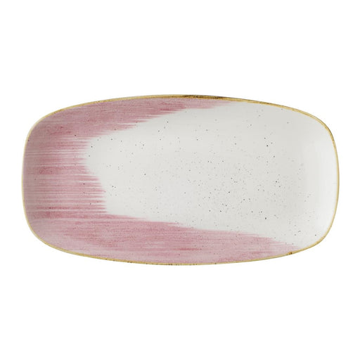 Stonecast Accents Petal Pink  Chefs Oblong Plate 13 7/8X7 3/8" Box 6