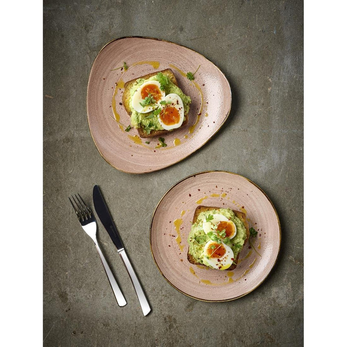 Churchill Stonecast Raw Terracotta Evolve Coupe Plate 165mm (12 Pack) Churchill
