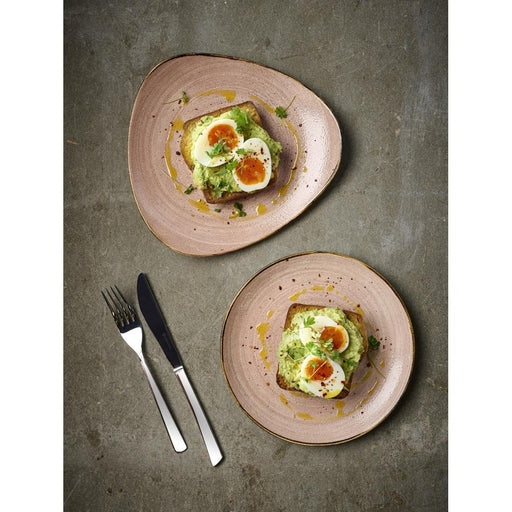 Churchill Stonecast Raw Terracotta Lotus Plate 229mm (12 Pack) Churchill