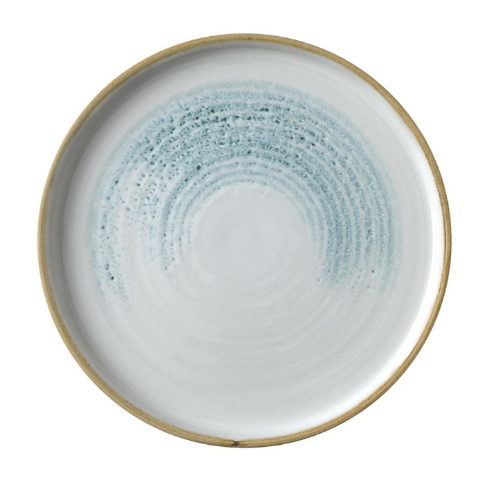 Homespun Accents Aquamarine  Walled Plate 8.67" Box 6