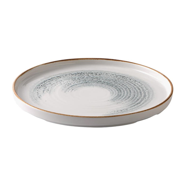 Churchill Homespun Accents Walled Plates Jasper Grey 260mm (6 Pack) Churchill