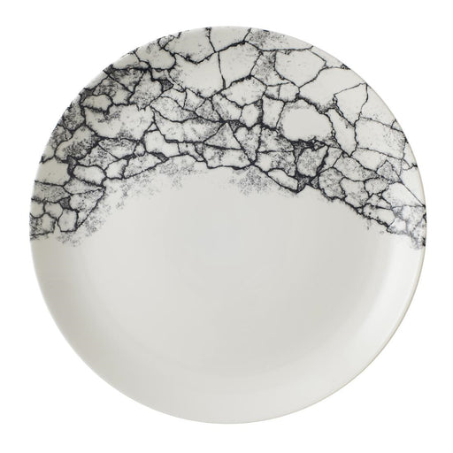 Kintsugi Accents Quartz Black Evolve Coupe Plate 11.25" Box 12