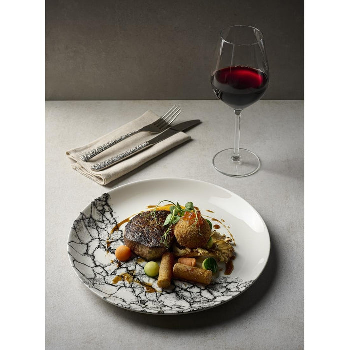 Churchill Kintsugi Accents Evolve Coupe Plates Quartz Black 260mm (12 Pack) Churchill