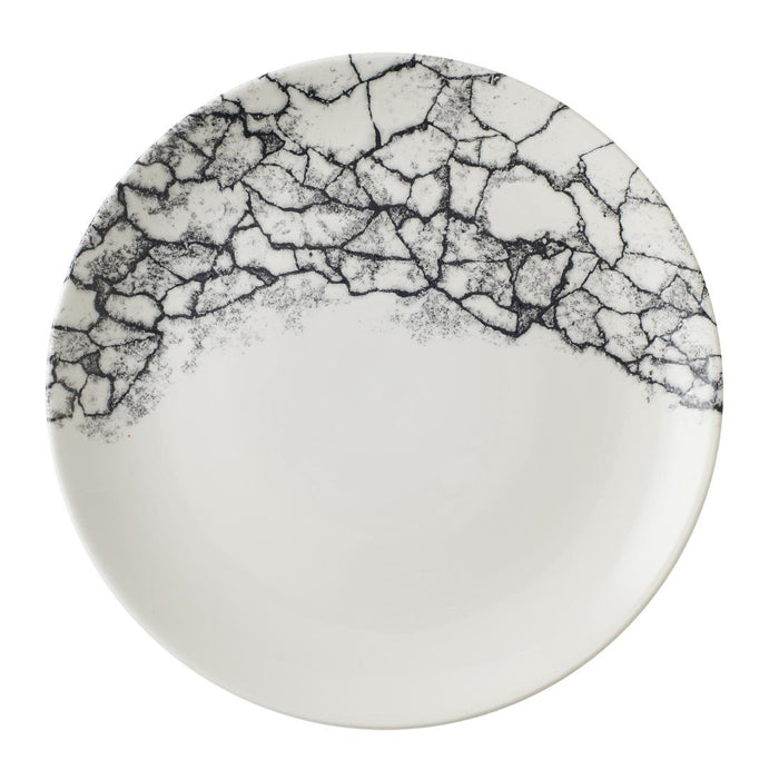 Kintsugi Accents Quartz Black Evolve Coupe Plate 10.25" Box 12