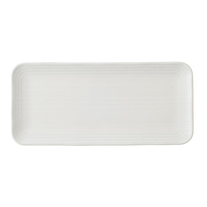 Dudson Harvest Norse White Organic Coupe Rect Platter 13 3/4X6 1/4" Box 6