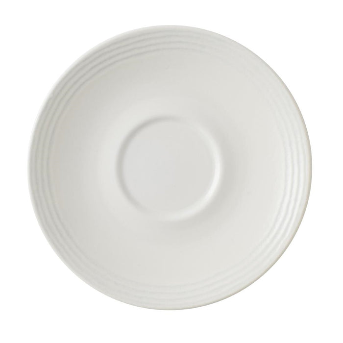Dudson Harvest Norse White  CappucciN Saucer 6.25" Box 12