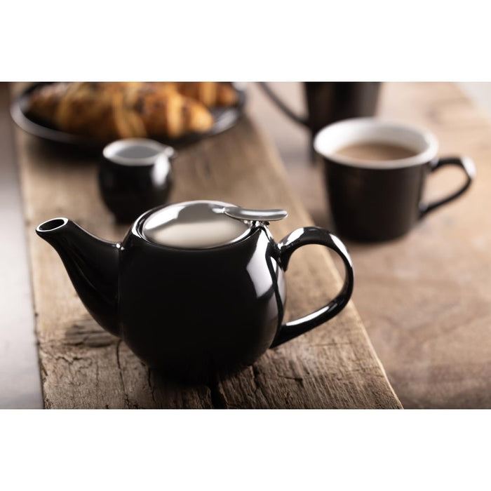Olympia Cafe Teapot Black Olympia