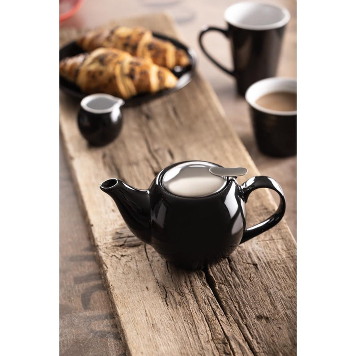 Olympia Cafe Teapot Black Olympia