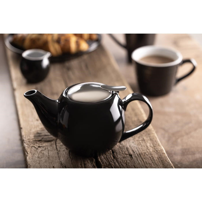 Olympia Cafe Milk Jug Black - 70ml 2.36fl oz (6 Pack) Olympia