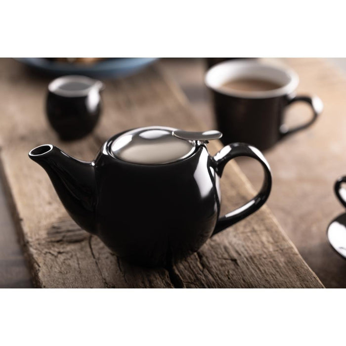 Olympia Cafe Aroma Mug Black - 230ml (6 Pack) Olympia