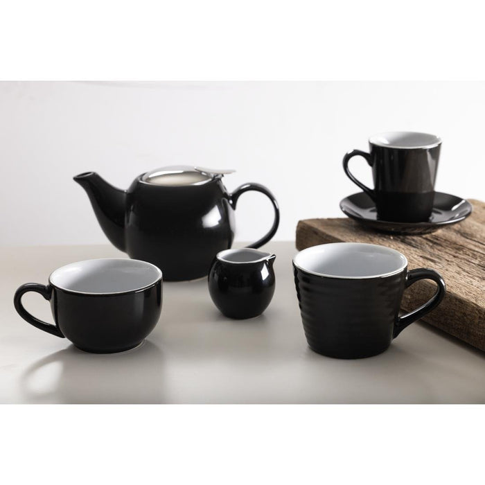 Olympia Cafe Flat White Saucer Black (12 Pack) Olympia
