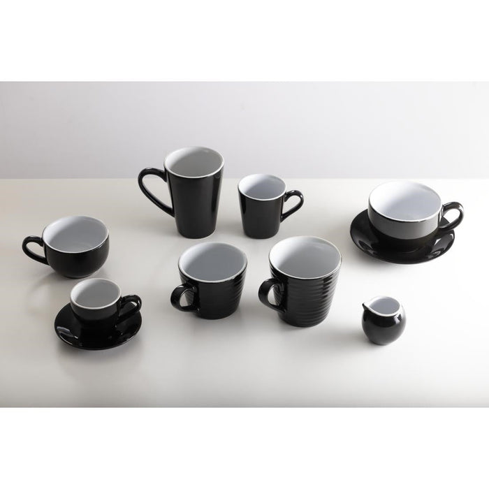 Olympia Cafe Milk Jug Black - 70ml 2.36fl oz (6 Pack) Olympia