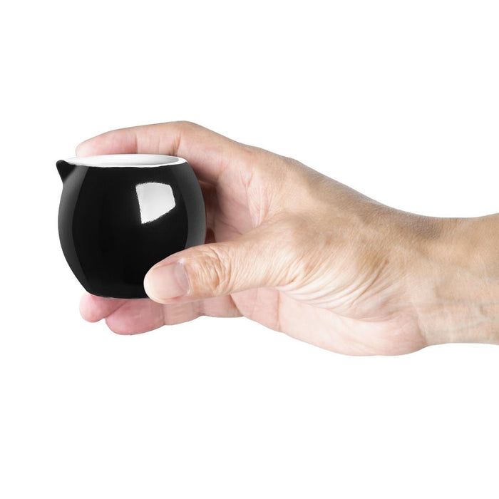 Olympia Cafe Milk Jug Black - 70ml 2.36fl oz (6 Pack) Olympia
