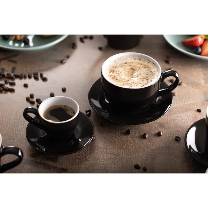Olympia Cafe Espresso Cup Black (12 Pack) Olympia