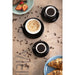 Olympia Cafe Flat White Cup Black - 170ml (12 Pack) Olympia