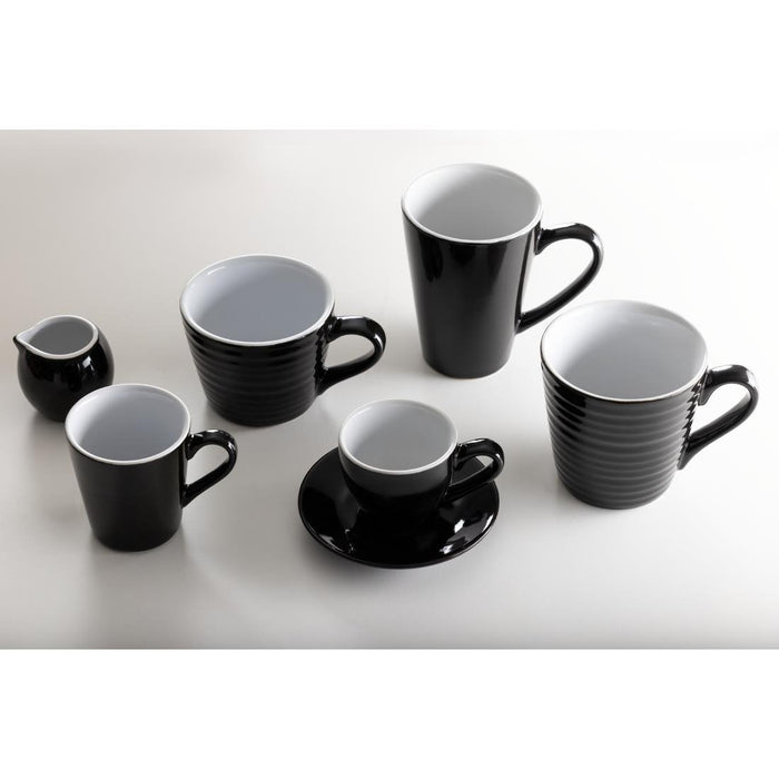 Olympia Cafe Aroma Mug Black - 340ml (6 Pack) Olympia