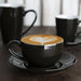 Olympia Cafe Coffee Cup Black - 230ml 8fl oz (12 Pack) Olympia