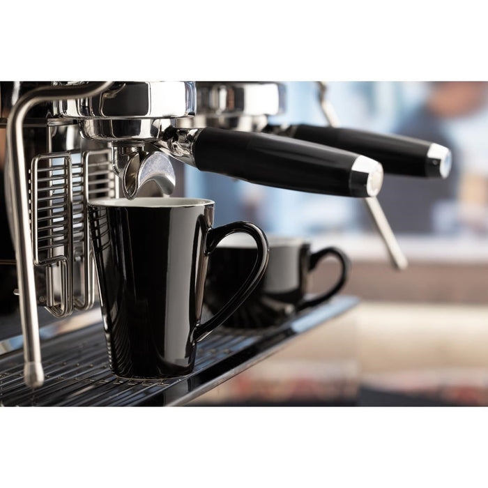 Olympia Cafe Latte Cups Black 340ml (12 Pack) Olympia