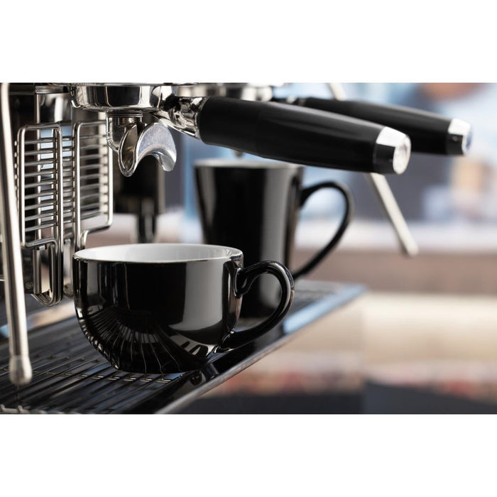 Olympia Cafe Coffee Cup Black - 230ml 8fl oz (12 Pack) Olympia