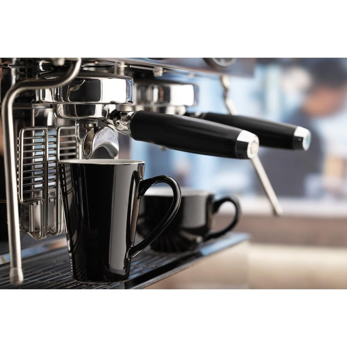 Olympia Cafe Latte Cups Black 340ml (12 Pack) Olympia