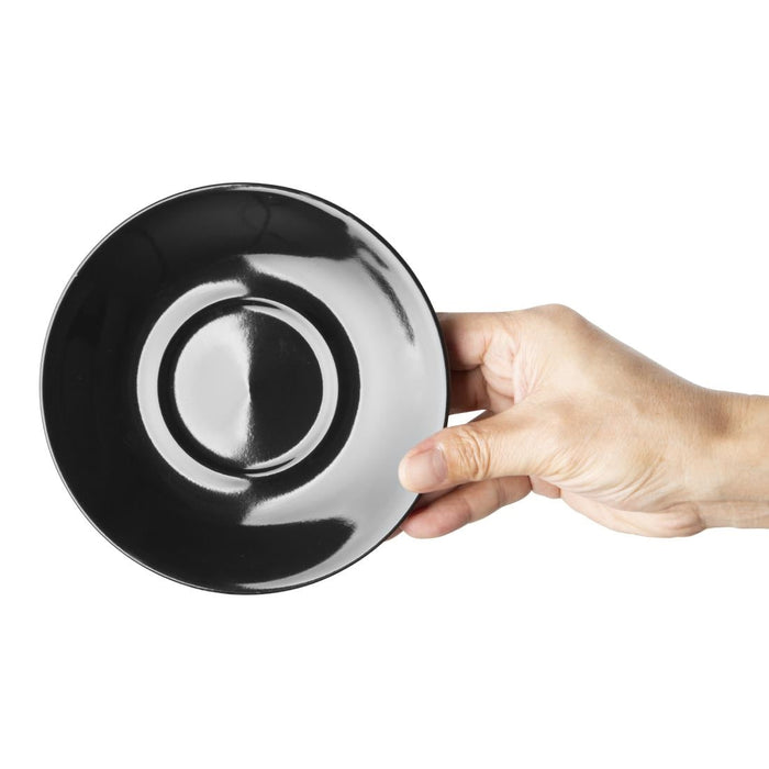 Olympia Cafe Saucer Black (12 Pack) Olympia