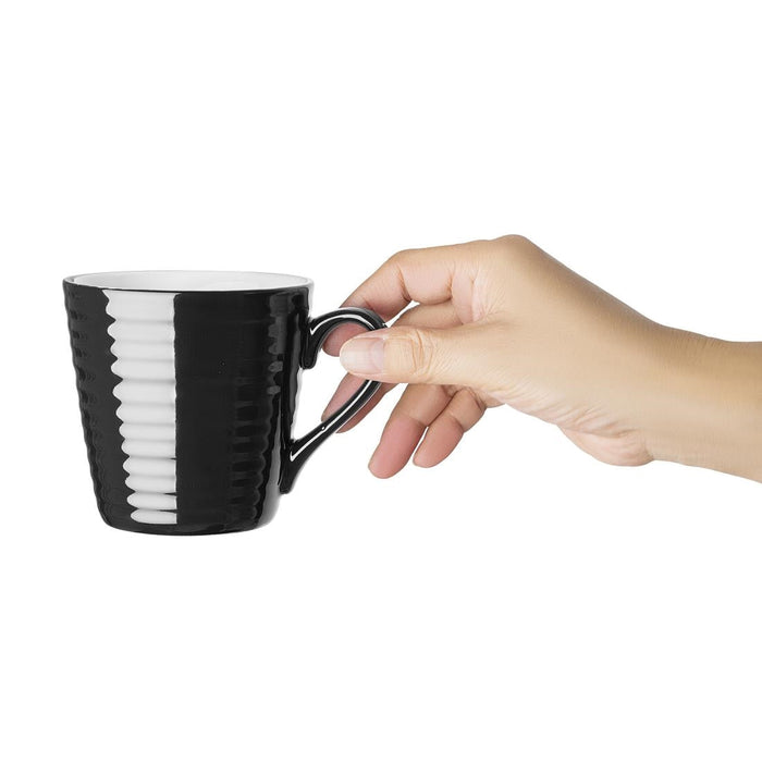 Olympia Cafe Aroma Mug Black - 340ml (6 Pack) Olympia