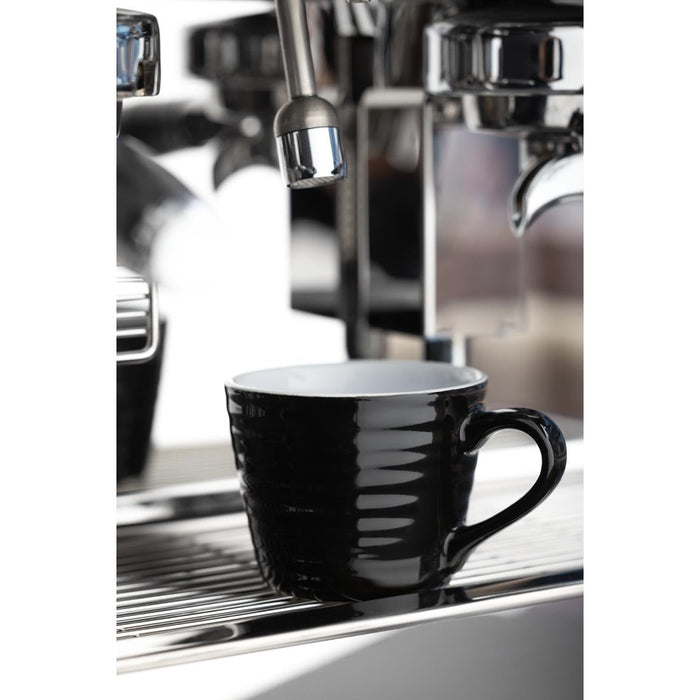 Olympia Cafe Aroma Mug Black - 230ml (6 Pack) Olympia
