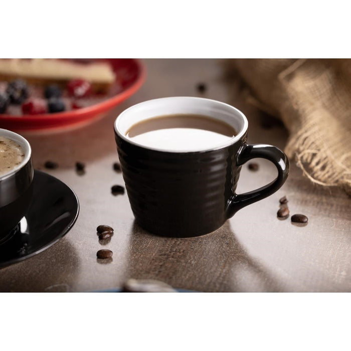 Olympia Cafe Aroma Mug Black - 230ml (6 Pack) Olympia