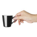 Olympia Cafe Flat White Cup Black - 170ml (12 Pack) Olympia