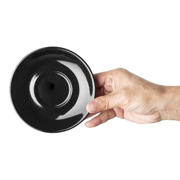 Olympia Cafe Flat White Saucer Black (12 Pack) Olympia