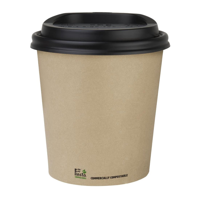 Fiesta Compostable Coffee Cups Single Wall 8oz (50 Pack) Fiesta Compostable