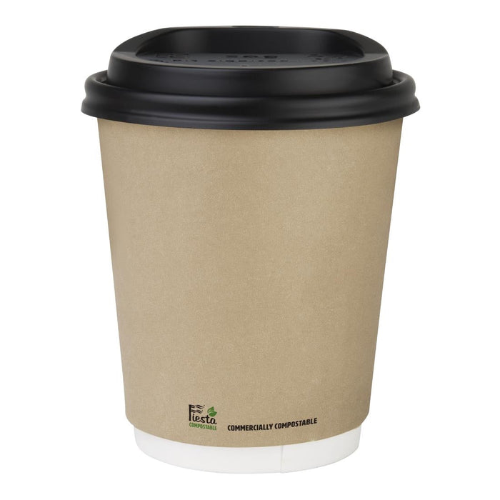 Fiesta Compostable Coffee Cups Double Wall 227ml / 8oz (500 Pack) Fiesta Compostable
