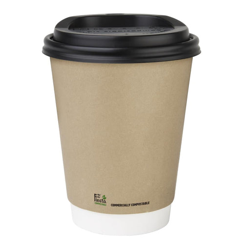 Fiesta Compostable Coffee Cups Double Wall 340ml (25 Pack) Fiesta Compostable