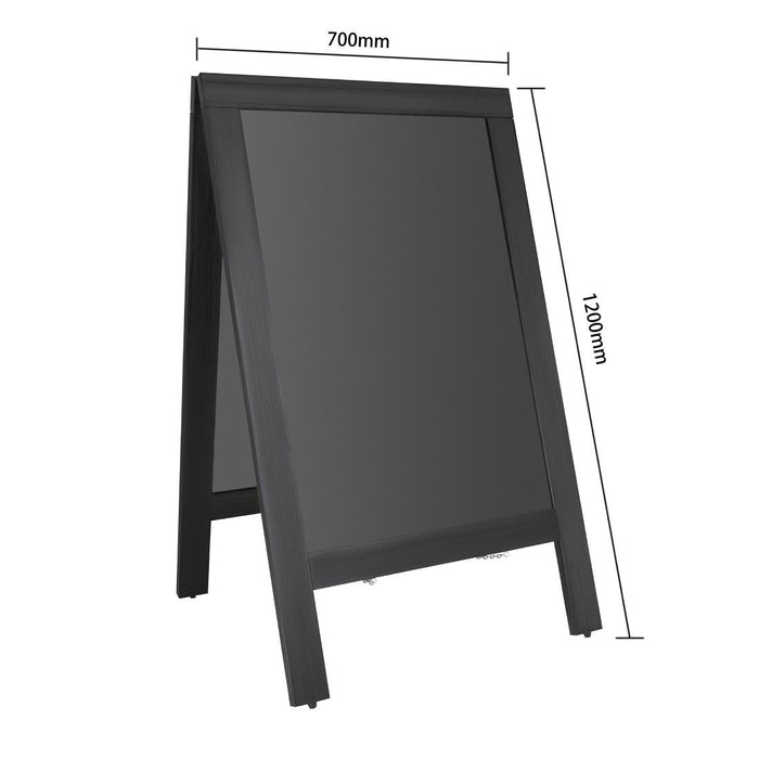 Olympia Pavement Board Black Wooden Frame 700x1200mm Olympia