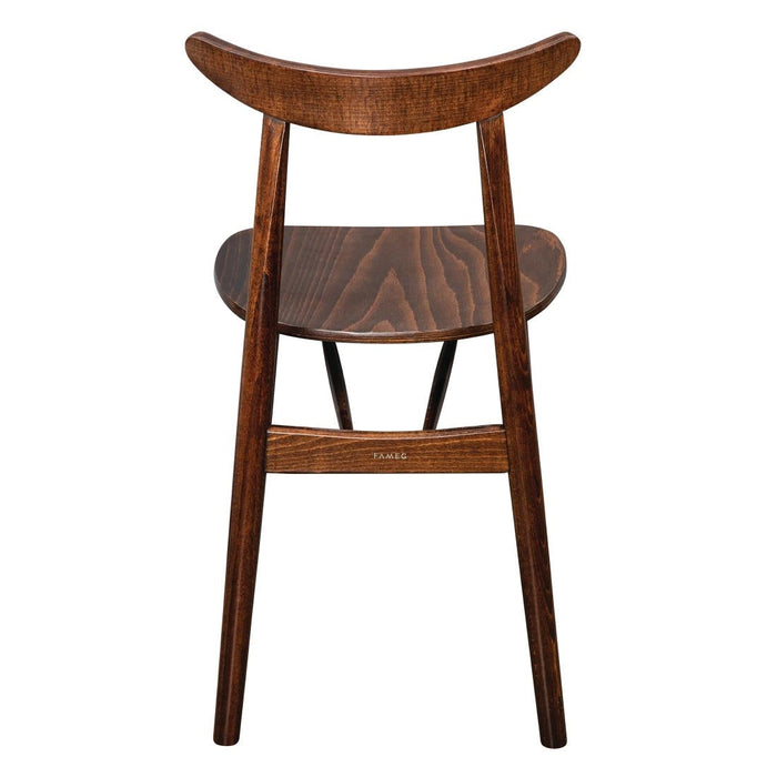 Fameg Walnut Cowhorn Side Chair (2 Pack) Fameg