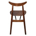 Fameg Walnut Cowhorn Side Chair (2 Pack) Fameg