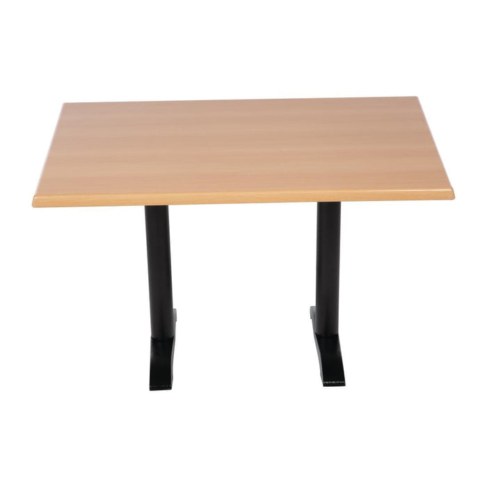 Bolero Pre-drilled Rectangular Tabletop Beech Effect Bolero