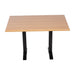 Bolero Pre-drilled Rectangular Tabletop Beech Effect Bolero