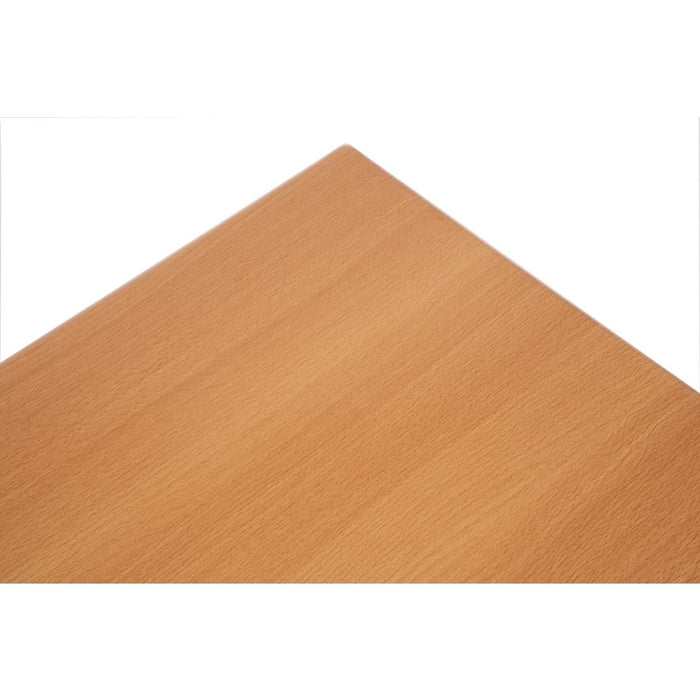 Bolero Pre-drilled Rectangular Tabletop Beech Effect Bolero