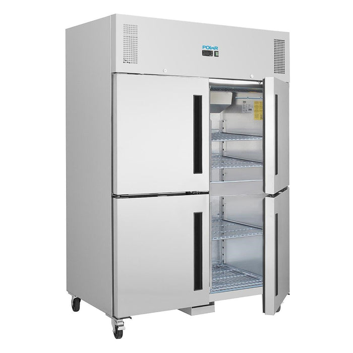 Polar G-Series Upright Double Stable Door Gastro Fridge 1200Ltr Polar