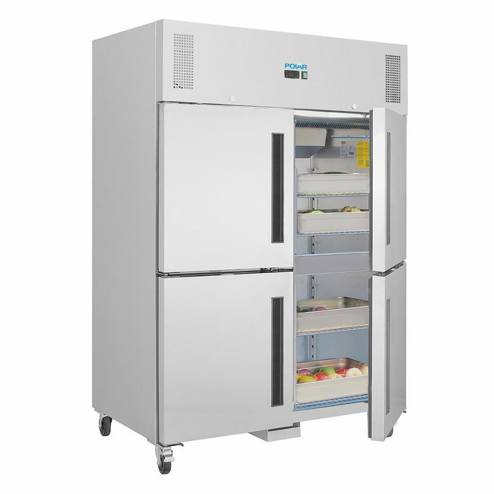 Polar G-Series Upright Double Stable Door Gastro Fridge 1200Ltr Polar
