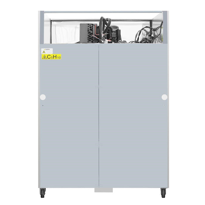 Polar G-Series Upright Double Door Gastro Display Fridge 1200Ltr Polar